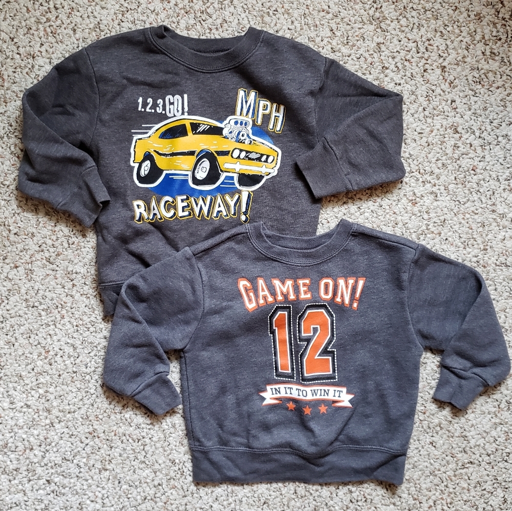 2 Garanimals 24 Month Sweatshirts
